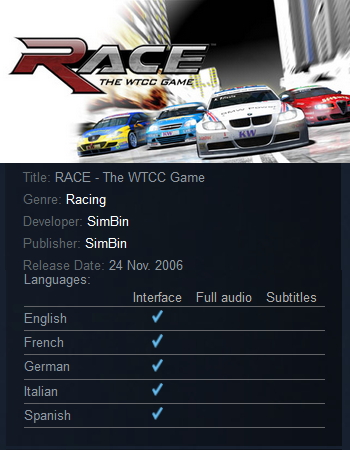 RACE: The WTCC Game + Caterham Steam - Click Image to Close